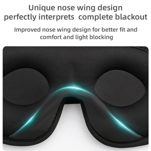 Venta caliente logotipo personalizado 3D Blackout Sleep Mask 3D Memory Foam Lash Eye Mask para el hogar belleza y producto de cuidado personal - Product Image 5