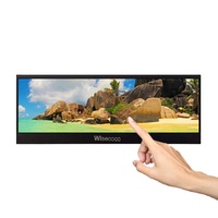 Écran LCD étiré Wisecoco, 14 pouces, 3840*1160, haute résolution 4K, moniteur portable long et fin pour ordinateur de bureau