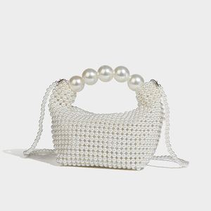 French Ins Style Cut Design Single Shoulder Cross-Body <b>Bag</b> Versatile Women's Hand-Woven Open Clutch Below <b>20L</b> Tanjing - Product Image 6