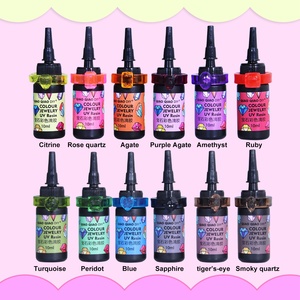 Timesrui Colour Đồ Trang Sức UV Nhựa Mờ Đầy Màu Sắc Thấp Mùi Nhanh Chóng Chữa Epoxy Nhựa Cho Đồ Trang Sức Làm DIY Thủ Công Mỹ Nghệ UV Keo - Product Image 2