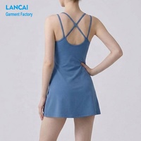 Fabricants de vêtements OEM pour femmes Robe pour filles de sport décontractée et personnalisée Mini tennis Robes débardeurs élégantes