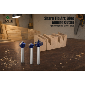 LaVie Pointed V-Slot Engraving <b>Router</b> <b>Bit</b> <b>Set</b> Tungsten Carbide Woodworking Cutter - Product Image 2