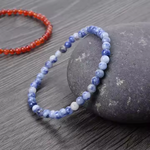 4mm Natural Amethyst Stone <strong>Bracelet</strong> Rose Quartz Sodolite <strong>Beaded</strong> <strong>Bracelet</strong> Elastic Positive Energy Healing <strong>Bracelet</strong> Jewelry Unisex - Product Image 3