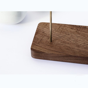 Porte-billets en <span class=keywords><strong>bois</strong></span> avec pointe, fourchette à reçus, porte-notes, porte-votes, <span class=keywords><strong>accessoire</strong></span> de <span class=keywords><strong>bureau</strong></span> et de cuisine - Product Image 6