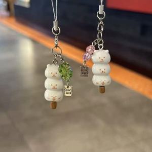 Porte-clés Ours Mignon en Forme de Fruits Confits, Chaîne de Téléphone Ours Dessin Animé Super Mignon, Accessoire Pendentif pour Couples et Amies - Product Image 5