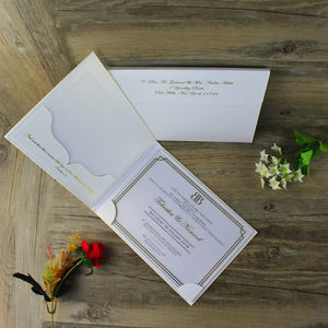 أكريليك شفاف فاخر مع غطاء ألواح صلبة بطاقات دعوة عيد ميلاد مخصصة بطاقات RSVP - Product Image 2