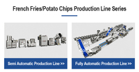 Máquina Procesadora de Papas Fritas de 1500 kg/h, Totalmente Automática, con Producción a Gran Escala