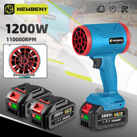 Souffleur électrique sans fil Newbeny Brush 350W 1 vitesse 18V 360G'' Jet Fan 110000 tr/min Vitesse du vent Souffleuse à neige pour batterie Pin