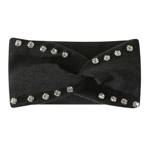 Nueva Diadema Elástica con Cruz de Diamantes de Imitación, Estilo Europeo Americano, Sólida, Simple, Versátil, Absorbente de Sudor, para Lavarse el Cabello - Product Image 3
