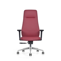 Chaise de bureau ergonomique pivotante en cuir réglable Foshan pour réunions, conférences, personnel, directeurs, gestionnaires, cadres