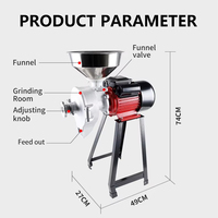 Haute capacité sec humide maïs blé riz grain de café rectifieuse soja moulin moteur double fonction maïs farine fraiseuse