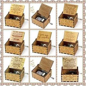 Nouvelle conception, prix d'usine, boîte à musique en bois 3D, boîte à musique à manivelle, vente en gros, boîte à musique avec poupée dansante, boîte à musique, boîte à bijoux musicale, Danci - Product Image 6