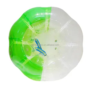 Meia de bola inflável de futebol de bolha verde wearable