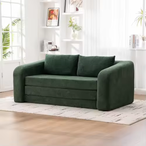 Sofá Cama Doble Moderno y Ecológico con Reposabrazos Reversibles y Colchón sin Estructura para Salas de Estar, Exteriores y Habitaciones de Invitados - Product Image 5