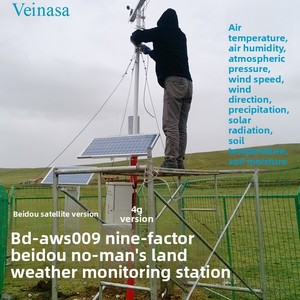 Estación Meteorológica Beidou de Nueve Elementos para Áreas Despopuladas BD-AWS009, Alimentación de 12V, Datos Satelitales Inalámbricos GPRS - Product Image 4