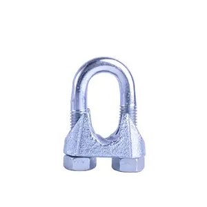 Pinza de cuerda de alambre galvanizada, tipo US, Malleable, chapada en Zinc