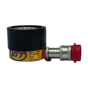 Vérin hydraulique à piston creux à profil ultra-plat, équivalent au vérin ENERPAC RCH-120, pour le levage et l'alignement de charges à espacement minimal - Product Image 1