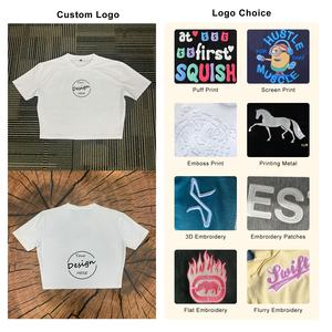 הסיטונאי באיכות גבוהה כותנה ו סטרץ תינוקות לבן רקמה העליונה רזה הדוקה מתאים יבול ריק צמרות לנערות - Product Image 2