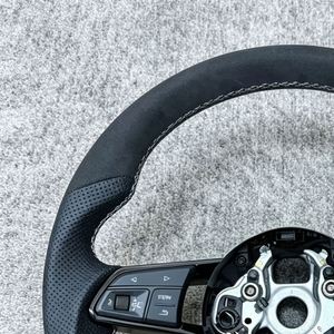 Volant sport en cuir perforé complet pour <span class=keywords><strong>Audi</strong></span> A3 8V A4 A5 A6 C6 A7 A8 C7 C8 A8 S3 <span class=keywords><strong>S4</strong></span> S5 S6 B8 Rs3 Rs5 Rs6 - Product Image 5