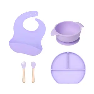 Conjunto de pratos chineses para mesa, conjunto de pratos para bebês, colher de alimentação, colher de sucção dividida, garfo para bebês