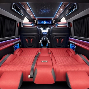Dingkong Toyota HiAce Grand Cabin VIP Interior, Asiento de Capitán, Techo Starlight, Acabado de Acero Inoxidable, Iluminación LED |   Fabricante Personalizado - Product Image 3