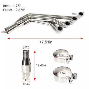 סעפת פליטה ארוכה מנירוסטה עבור שברולט קמארו SS LS3 6.2L V8 משנת 2010-2015 - Product Image 3