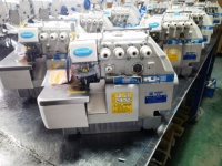 Machine à coudre surjeteuse manuelle mini 5 fils ZY766-5 robuste, surjeteuse 5 fils, 15 mm max. Machine à coudre à cinq aiguilles 37/44 pour tissus épais