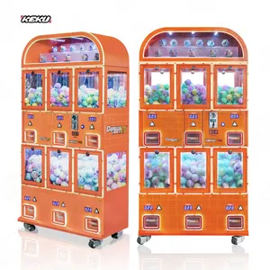 KEKU 지능형 어린이 장난감 자판기 100mm Gasapon 장난감 공 기계 장난감 캡슐 공급 업체 자판기