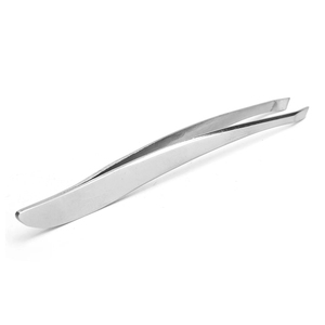 Pince à épiler biseautée pour sourcils de qualité supérieure, faite à la main, en acier inoxydable, couleur personnalisée, poignée confortable - Product Image 2