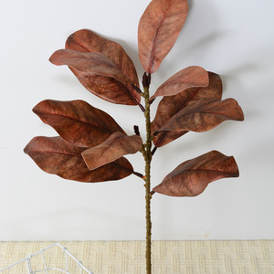 H-892 Decoración para el Hogar, Plantas Artificiales para Acción de Gracias con Hojas de <span class=keywords><strong>Magnolia</strong></span>, Hojas de Césped Verde Artificial, Hojas Artificiales - Product Image 4