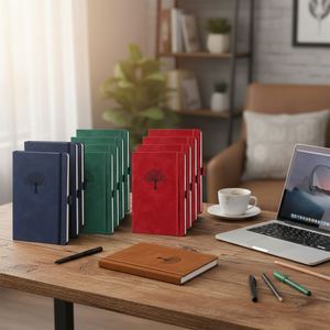 Carnet de notes de poche personnalisé avec logo A5, agenda en cuir PU, carnet de notes personnalisé, planificateur à couverture rigide, journal, carnet de notes - Product Image 4