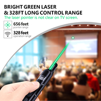 Producto de Moda: Puntero Láser Verde Telescópico, Control Remoto para Presentaciones, Puntero Portátil para Maestros