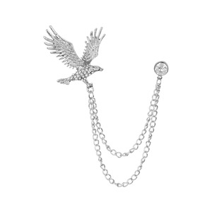 Promoção: Broche de Corrente Masculino com Design de Águia, Estilo Europeu e Americano, Acessório para Terno - Product Image 4