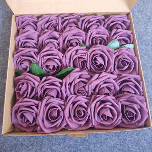 Têtes <span class=keywords><strong>de</strong></span> Fleurs Artificielles en Mousse PE avec Tige pour Fête <span class=keywords><strong>de</strong></span> Mariage, Décorations <span class=keywords><strong>de</strong></span> Fête Prénatale, Bouquet <span class=keywords><strong>de</strong></span> Mariée, 25 Pièces - Product Image 4