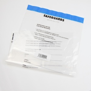 Sobre de seguridad de plástico transparente a prueba de agua con sello adhesivo fuerte - Product Image 1