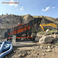 Machine de Lavage d'Or Alluvionnaire à Performance Stable et Optimale, Capacité 100 Tonnes/Heure, avec Système de Recyclage d'Eau pour l'Exploitation Minière de Placres