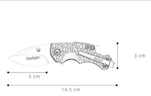 Cuchillo Plegable de Acero Inoxidable - Cuchillo Multifuncional Portátil para Exteriores, Camping y Frutas <span class=keywords><strong>2D2</strong></span> - Product Image 3