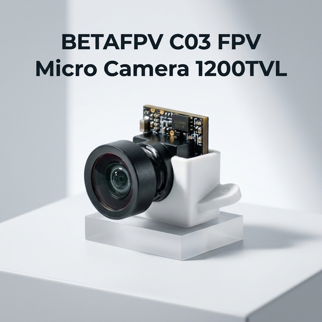 BETAFPV C03 FPV Micro Camera 1200TVL 1/3 CMOS 2.1mm Lens 160 Degree NTSC 4/3 ABS Canopy Mount for Tiny Whoop Drone