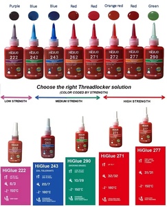 10ml 50ml 250ml Acryl kỵ khí dính ống chủ đề <span class=keywords><strong>Sealant</strong></span> threadlocker 242 270 222 với Thấp Trung cao sức mạnh - Product Image 2