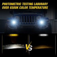 4 pouces Round Led Offroad Lights 4x4 Off Road Ditch Lights Accessoires pour Toyota Tacoma Jeep Wrangler JK JL A Pillar Pod Lights
