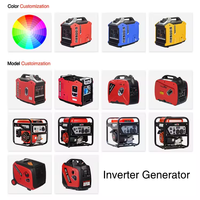 Générateur d'énergie portable mini camping à essence, démarrage par lanceur à rappel, 4 temps, 210cc, 110v 50hz/60hz, onduleur 3000w Bison, vente en gros