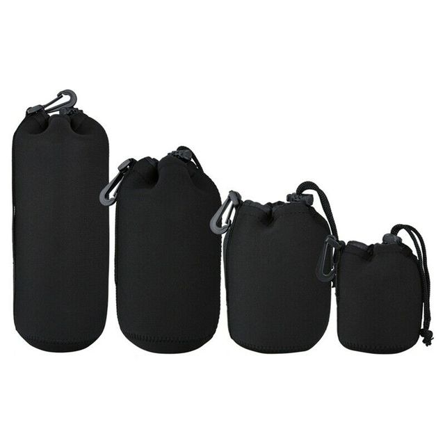 Neoprene Soft Protector Dustproof Compact Lens Pouch Case S M L XL for DSLR Camera