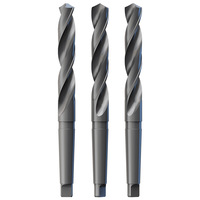 Foret hélicoïdal HSS à queue conique Morse DIN345, nitridé et trempé, pour perçage et alésage industriel du métal, pour tour à métaux et CNC