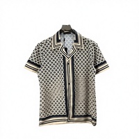 Nouveau modèle d'été T-shirt à col tricoté à séchage rapide avec impression numérique 3D pour homme, inspiration Hawaï, style urbain