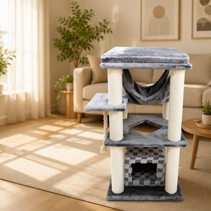 Longnew High Quality <strong>Cat</strong> Tree Designer Small <strong>Cat</strong> Bed Tower Velvet <strong>Scratching</strong> Posts Solid Animal Pattern Katzenkratzbaum <strong>Box</strong> - Product Image 4