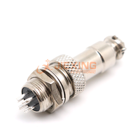 GX16 Fiche d'air 16mm Connecteur de câble M16 4pin 4P Femelle Plug + Male Socket Full Set Metal