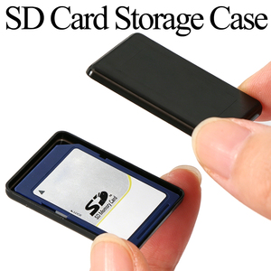 Estuche de Almacenamiento para Tarjetas SD SUNSHING, Caja de Plástico Delgada para Tarjetas de Memoria, Contenedor para Tarjetas SD de Cámara, Mini Porta Tarjetas SD Negro - Product Image 1