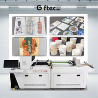 Machine d'impression numérique à encre pigmentée CMYK haute vitesse Giftec pour enveloppes, boîtes à pizza, pochettes et sacs avec tête A3