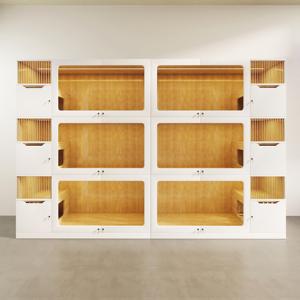 Di lusso Vintage in legno massello di pino gabbia per gatti in vetro temperato pannelli ventilati multistrato per negozi di <span class=keywords><strong>animali</strong></span> uso domestico per l'estate - Product Image 4