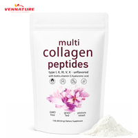 Poudre de peptides de collagène hydrolysé à formule personnalisée pour les soins des cheveux, de la peau et des ongles, 100% pure